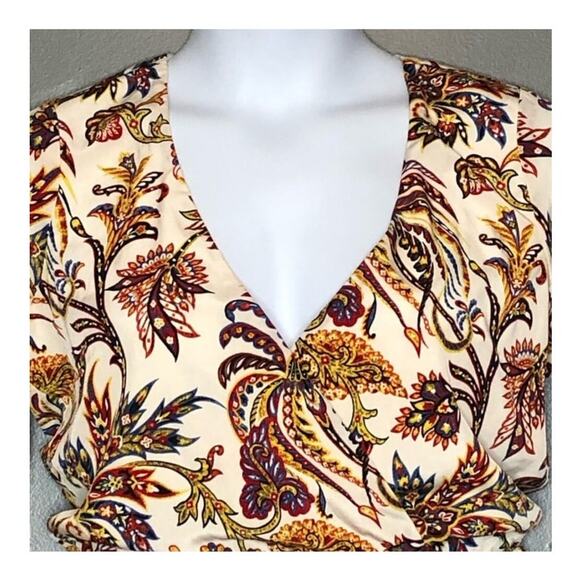 Show Me Your MuMu Bailey Floral Long Sleeve Romper Small NWOT - Picture 4 of 11